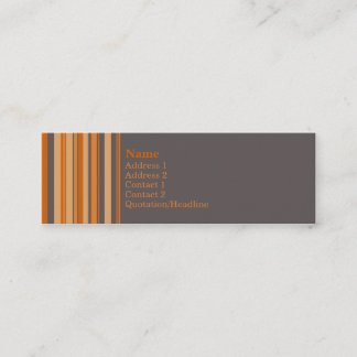 Carte De Visite Mini Orange juteuse • Profilecard