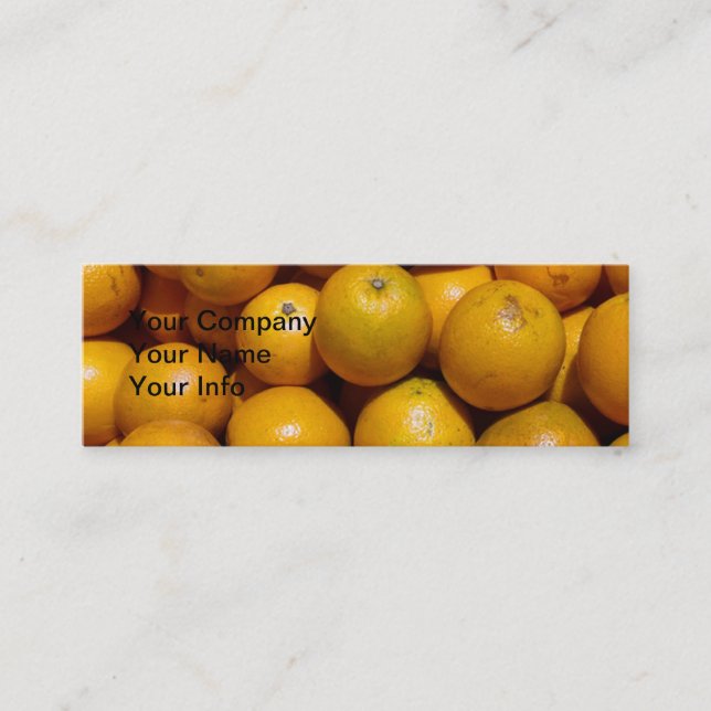 Carte De Visite Mini Oranges fruits Floride marché orange (Devant)