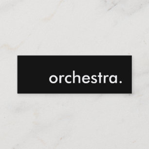 Carte De Visite Mini orchestre.