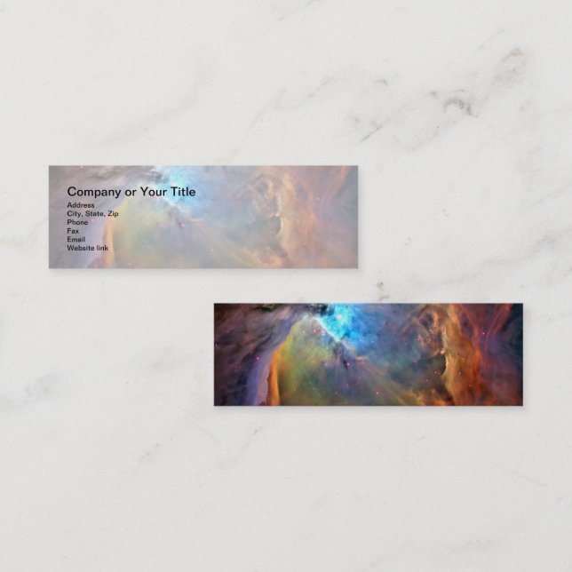 Carte De Visite Mini Orion Nebula Space Galaxy (Devant / Derrière)