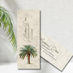 Carte De Visite Mini Palm Tree Vintage Tropical Élégant