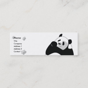 Carte De Visite Mini Panda - maigre
