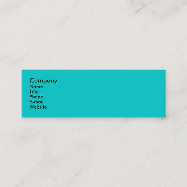 Carte De Visite Mini Paon (Devant)