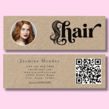 Papier Kraft Neutre Coiffeur Bio Photo Qr