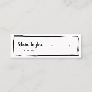 Carte De Visite Mini Papier Kraft simple et moderne Écran d'oreille Min