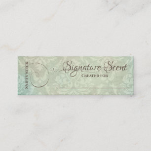 Carte De Visite Mini Parfum sur mesure parfum personnel sniff note mixe