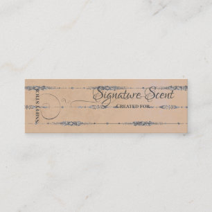 Carte De Visite Mini Parfum sur mesure parfum personnel sniff note mixe