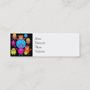 Carte De Visite Mini Partie mignonne de créatures de coup drôle de