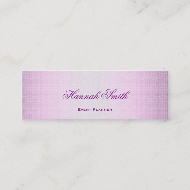 Carte De Visite Mini Parties scintillant de luxe moderne et élégante (Devant)