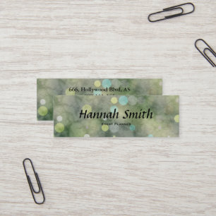 Carte De Visite Mini Parties scintillant de luxe moderne et élégante