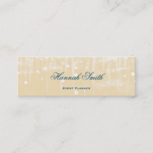 Carte De Visite Mini parties scintillant moderne et élégante