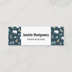 Carte De Visite Mini Patterns de Cute Christma