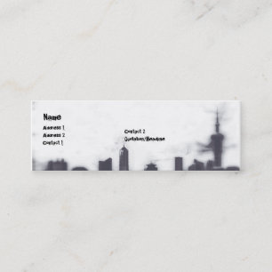 Carte De Visite Mini Paysage urbain - maigre