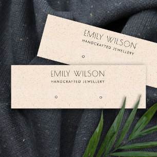 CARTE DE VISITE MINI PEACH ROSE BLANC CÉRAMIQUE STUD EARRY AFFICHER LOG