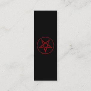 Carte De Visite Mini Pentagram Red Devil