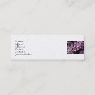 Carte De Visite Mini Perdu dans le lilas