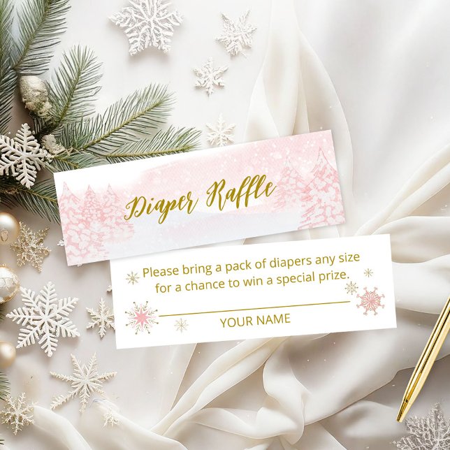 Carte De Visite Mini Père Noël Baby Christmas Baby Diaper Raffle (Créateur téléchargé)