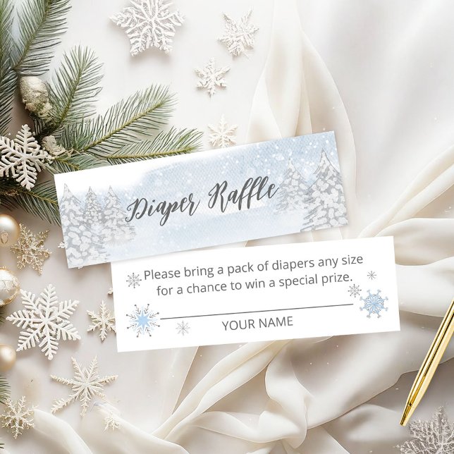 Carte De Visite Mini Père Noël Baby Christmas Baby Diaper Raffle (Créateur téléchargé)