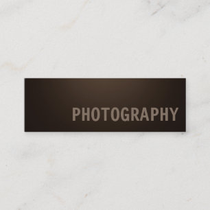 Carte De Visite Mini Perfect Slim Sepia Photographe Brown Artiste