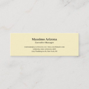 Carte De Visite Mini Perle Dorée Moderne Minimaliste Professionnelle Si