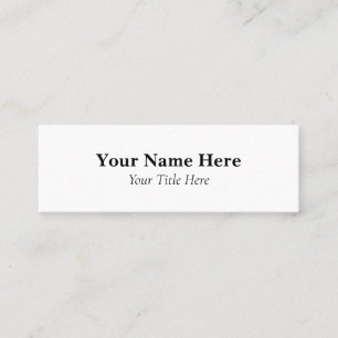 Carte De Visite Mini Personnalisé