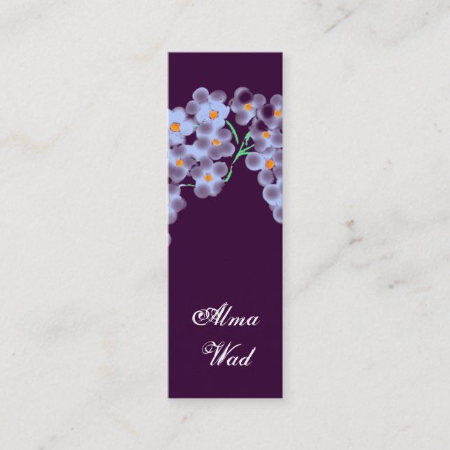 Carte De Visite Mini Petites fleurs (Devant)