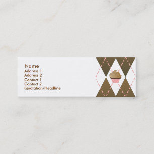 Carte De Visite Mini Petits gâteaux à motifs de losanges