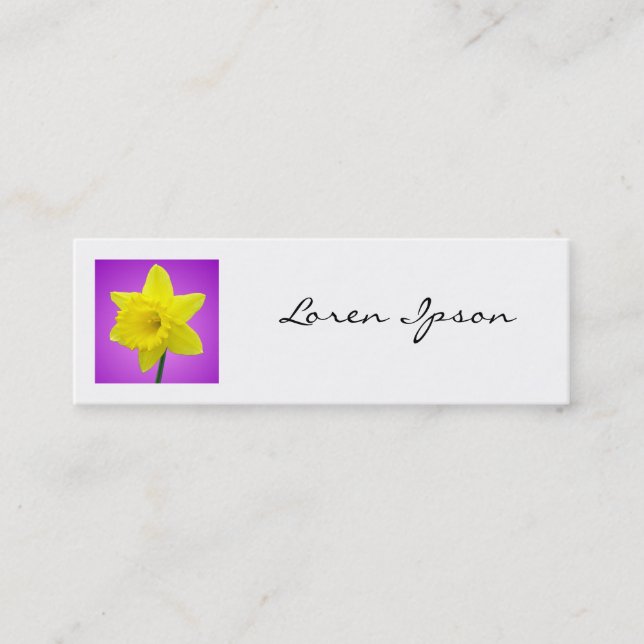 Carte De Visite Mini Photo carré - Daffodil 02 (Devant)
