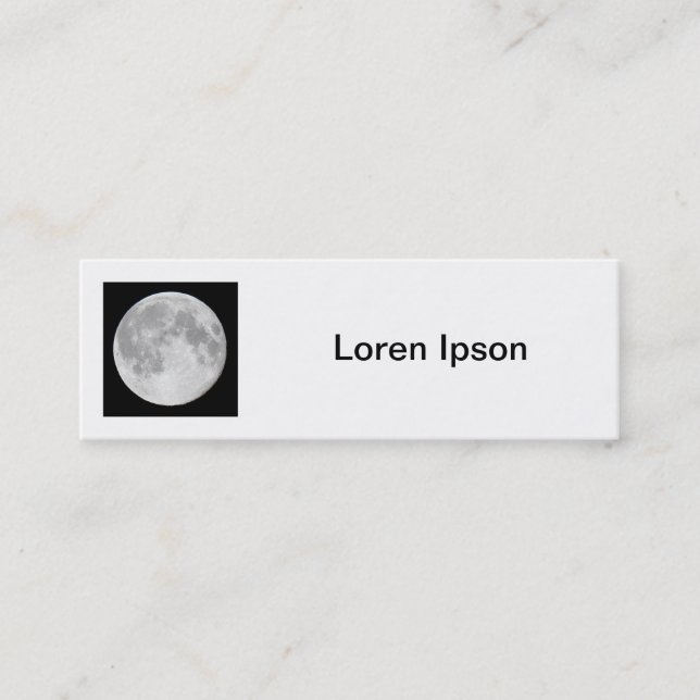 Carte De Visite Mini Photo carré - Super Moon (Devant)