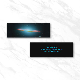 Carte De Visite Mini Photo spatiale de la galaxie du Sombrero