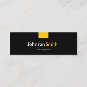 Carte De Visite Mini Photographe - Compacte jaune ambre