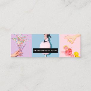 Carte De Visite Mini Photographie moderne photographe cool photo collag