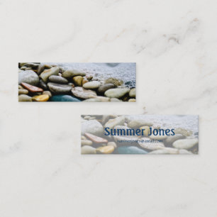 Carte De Visite Mini Pierres de plage