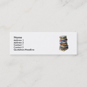 Carte De Visite Mini pile de livres