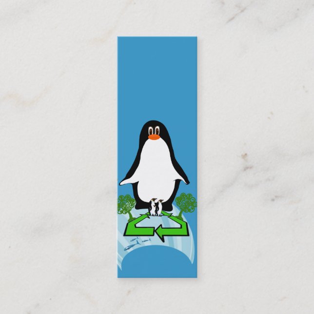 Carte De Visite Mini Pingouin mondial (Devant)