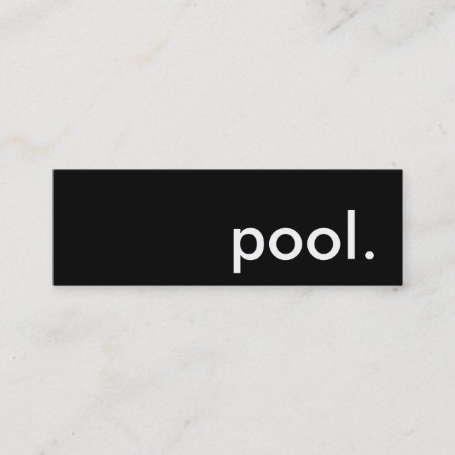 Carte De Visite Mini piscine (Devant)