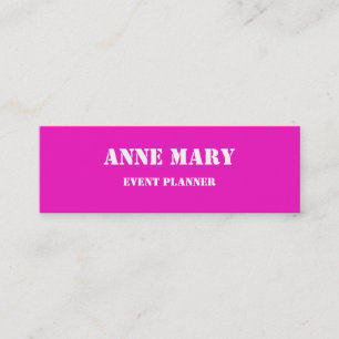 Carte De Visite Mini Planificateur d'événements Mariage de couleur vive