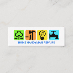 Carte De Visite Mini Plaque de l'entrepreneur moderne et élégant