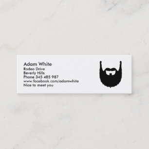 Carte De Visite Mini Pleine barbe