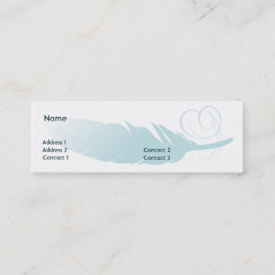 Carte De Visite Mini Plume - maigre