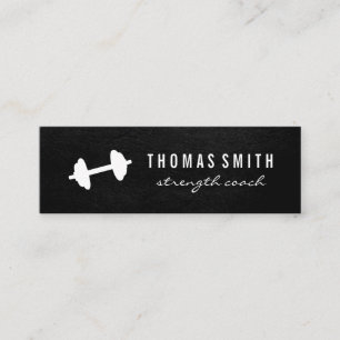 Carte De Visite Mini Poids de forme Texture noire