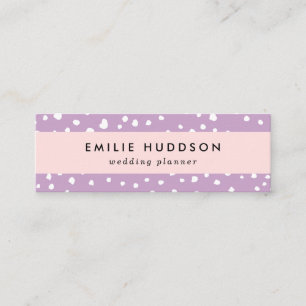 Carte De Visite Mini Points Dalmatiens Lilac, Points Dalmatiens, Pots D