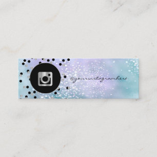 Carte De Visite Mini Points, Diamants Holographiques Instagram Médias S