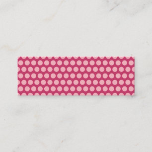 Carte De Visite Mini Points rose clair