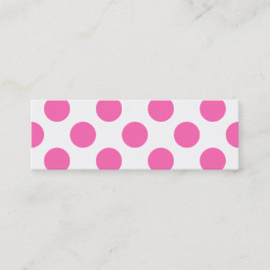 Carte De Visite Mini Points roses chauds