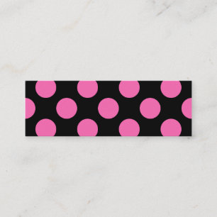 Carte De Visite Mini Points roses chauds