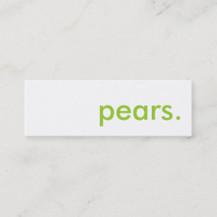 Carte De Visite Mini poires.