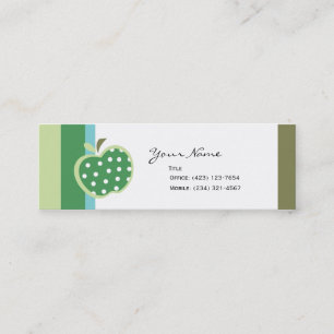 Carte De Visite Mini Pommes aux pommes