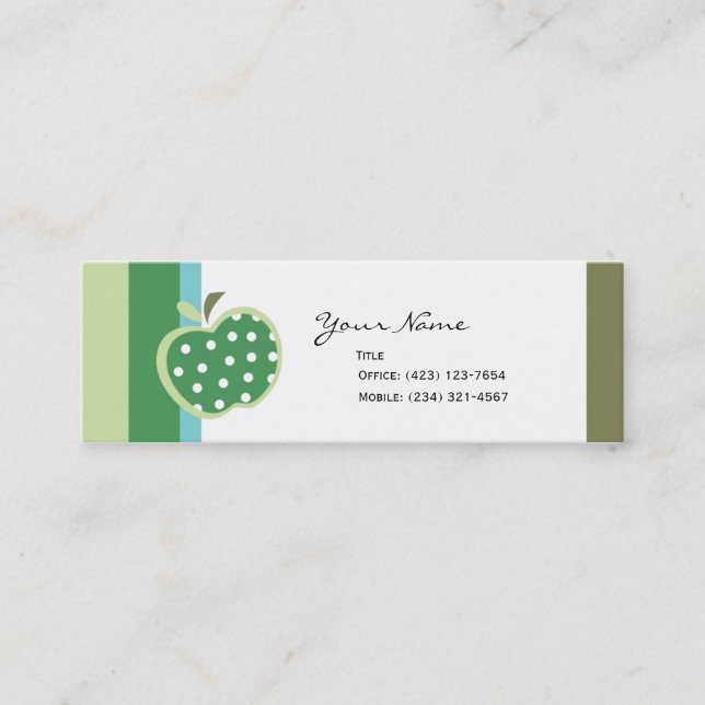Carte De Visite Mini Pommes aux pommes (Devant)