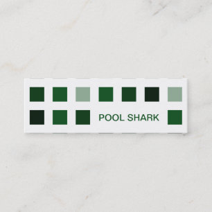 Carte De Visite Mini POOL SHARK (carrés mod)